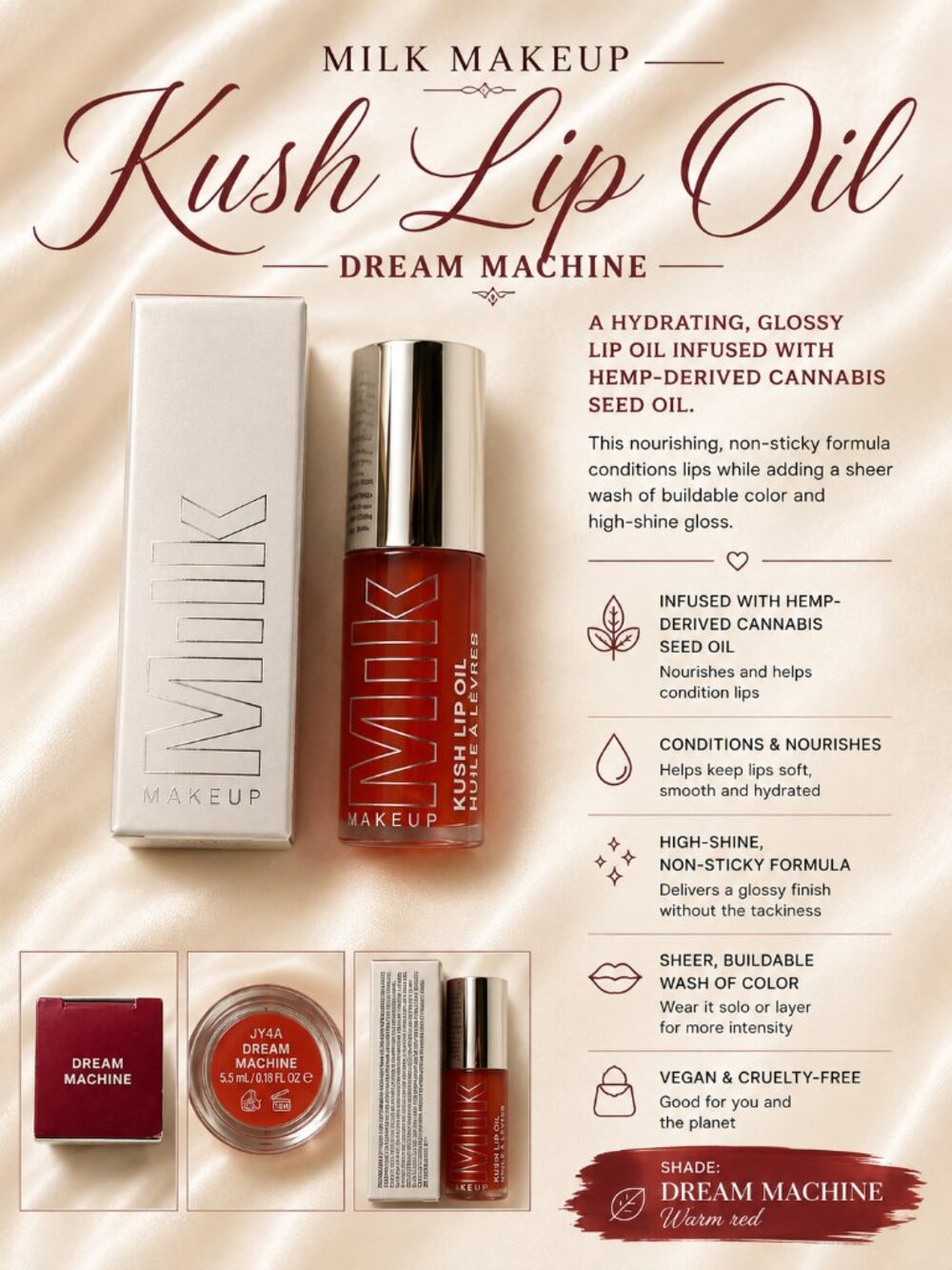 MILK Makeup Kush Lip Oil – Dream Machine